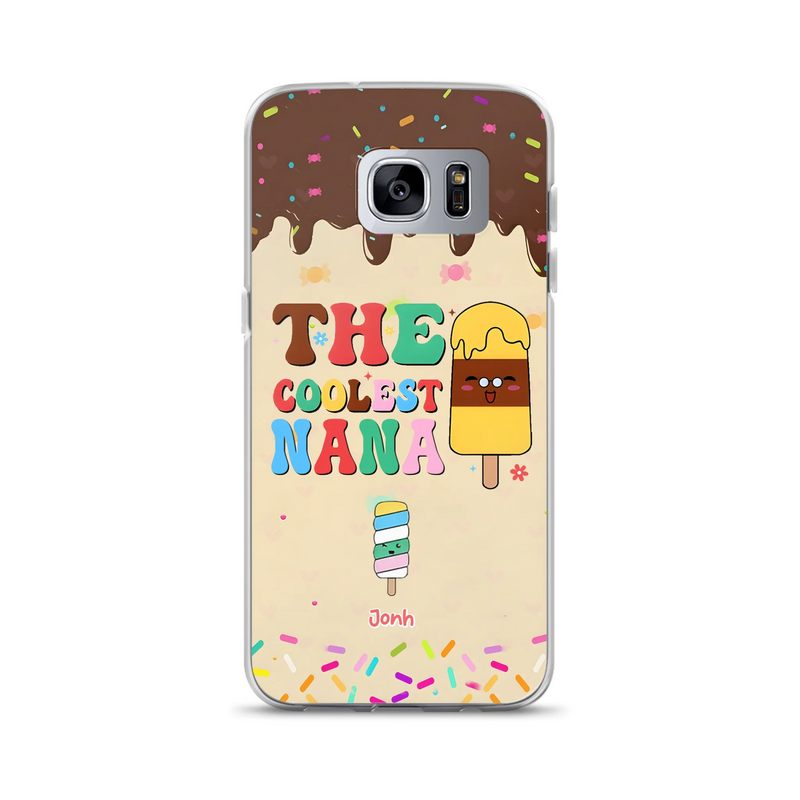 Personalized The Coolest Nana Phone Case - Up to 10 Kids - Mother's Day Gift Idea for Grandma/ Mom - Case for iPhone/ Samsung