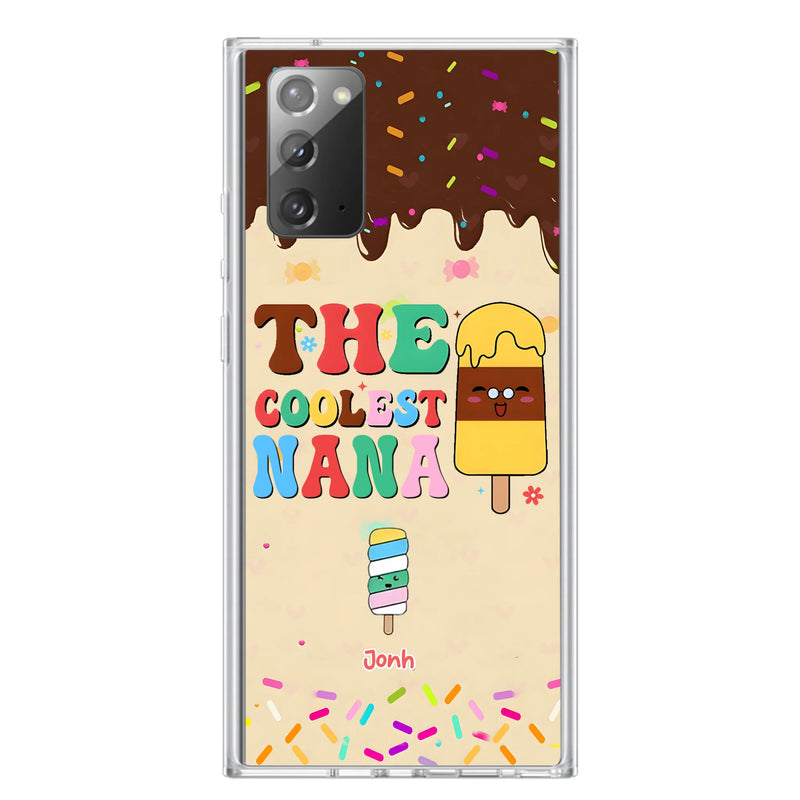 Personalized The Coolest Nana Phone Case - Up to 10 Kids - Mother's Day Gift Idea for Grandma/ Mom - Case for iPhone/ Samsung
