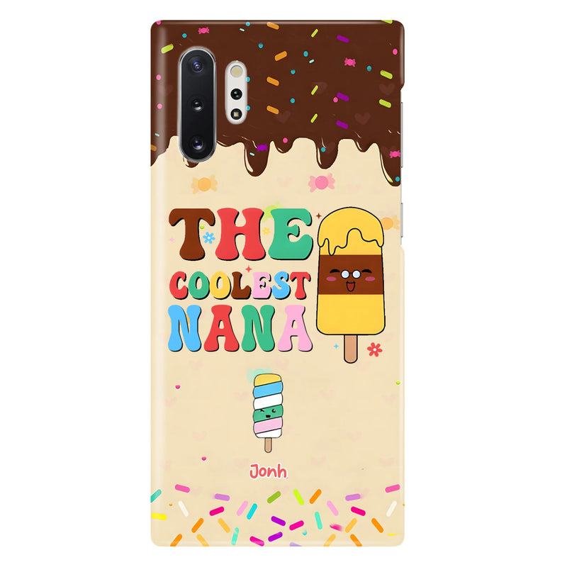 Personalized The Coolest Nana Phone Case - Up to 10 Kids - Mother's Day Gift Idea for Grandma/ Mom - Case for iPhone/ Samsung