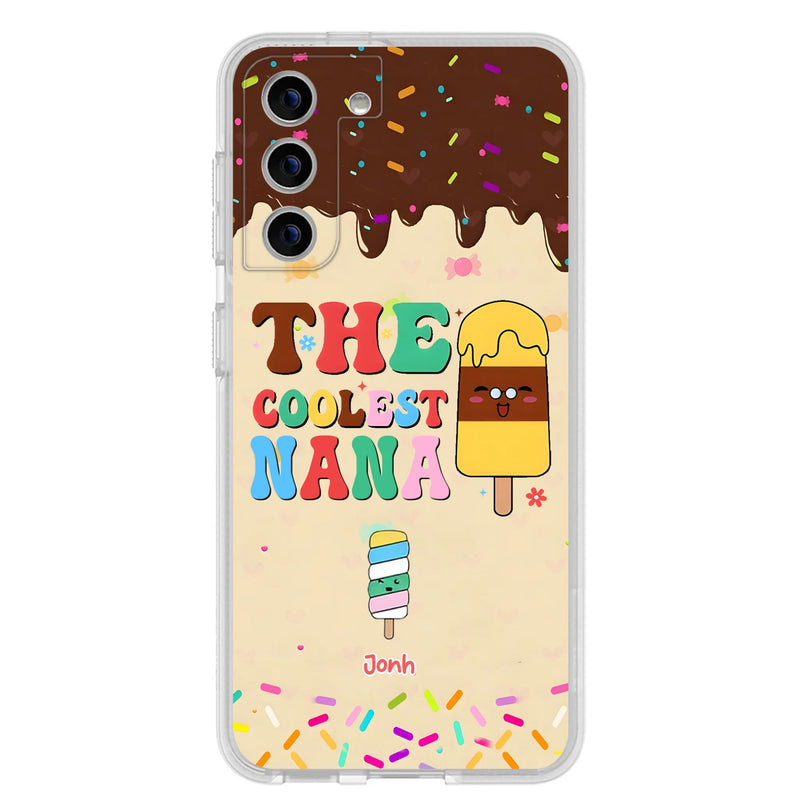 Personalized The Coolest Nana Phone Case - Up to 10 Kids - Mother's Day Gift Idea for Grandma/ Mom - Case for iPhone/ Samsung