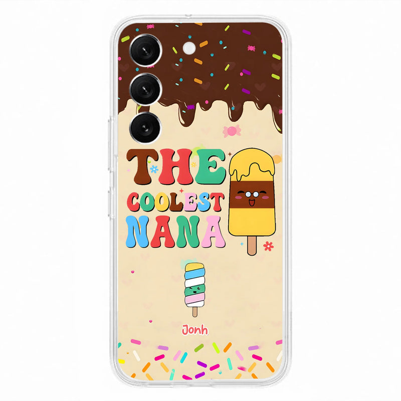 Personalized The Coolest Nana Phone Case - Up to 10 Kids - Mother's Day Gift Idea for Grandma/ Mom - Case for iPhone/ Samsung