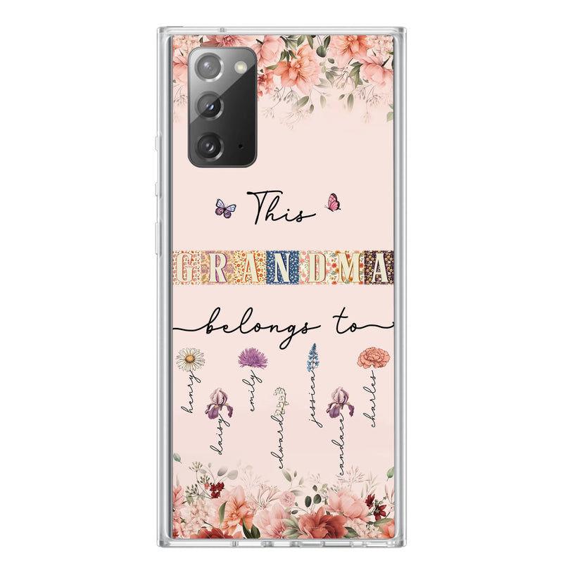 Personalized Grandma/Mom Phone Case - Up to 7 Kids - Mother's Day Gift Idea for Grandma/Mom - Case for iPhone/Samsung