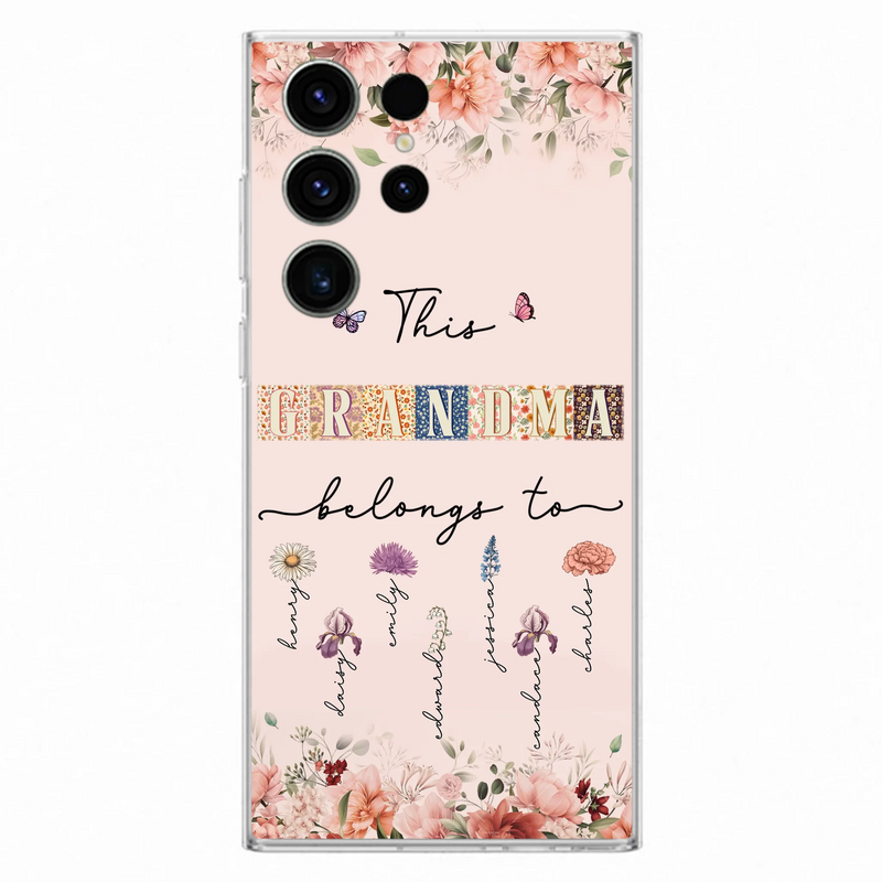 Personalized Grandma/Mom Phone Case - Up to 7 Kids - Mother's Day Gift Idea for Grandma/Mom - Case for iPhone/Samsung