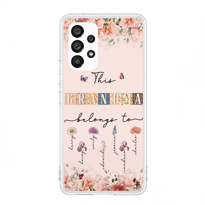 Personalized Grandma/Mom Phone Case - Up to 7 Kids - Mother's Day Gift Idea for Grandma/Mom - Case for iPhone/Samsung