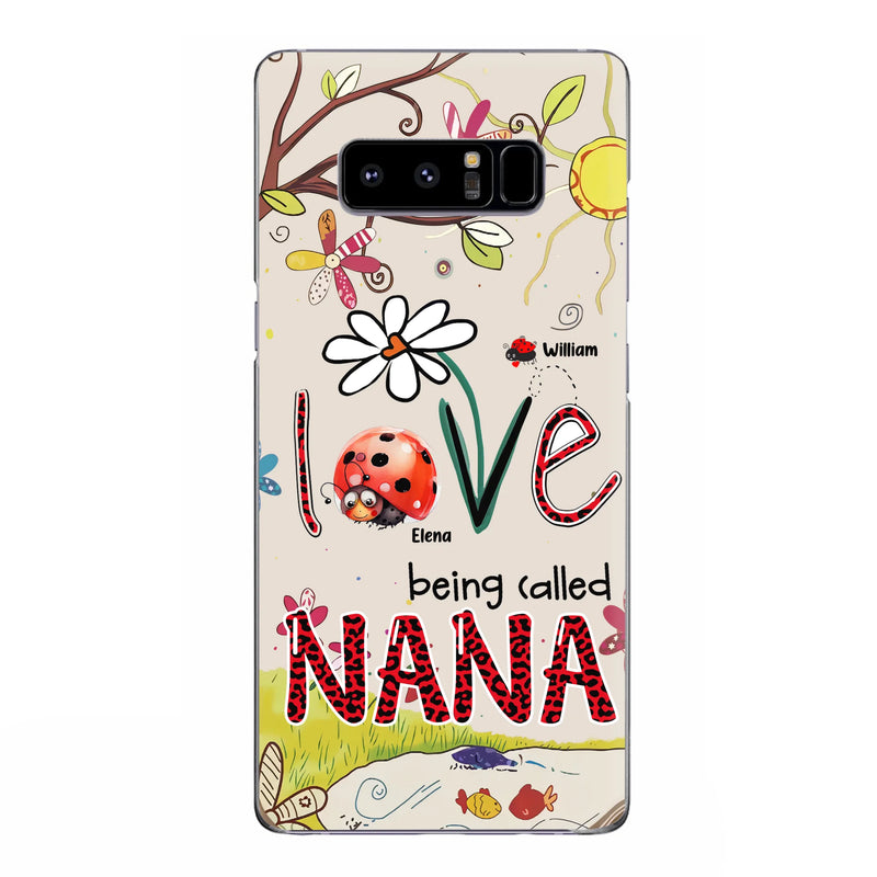 Personalized Grandma/Mom Phone Case - Gift Idea For Grandma - Up to 7 Kids - Love Being Called Gigi - Cases For iPhone/ Samsung