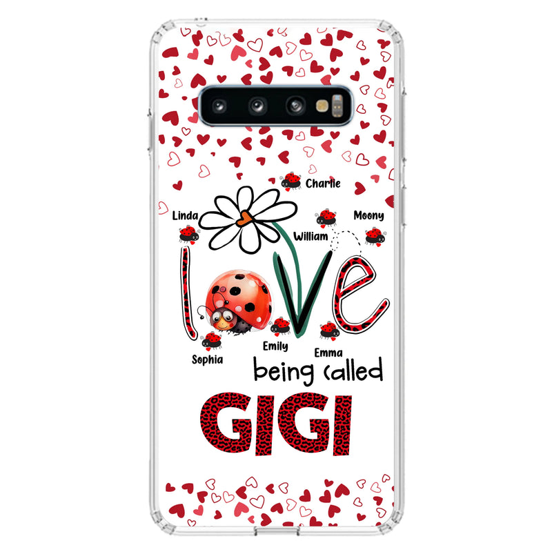 Personalized Grandma Phone Case - Gift Idea For Grandma - Up to 7 Kids - Love Being Called Gigi - Cases For iPhone/Samsung