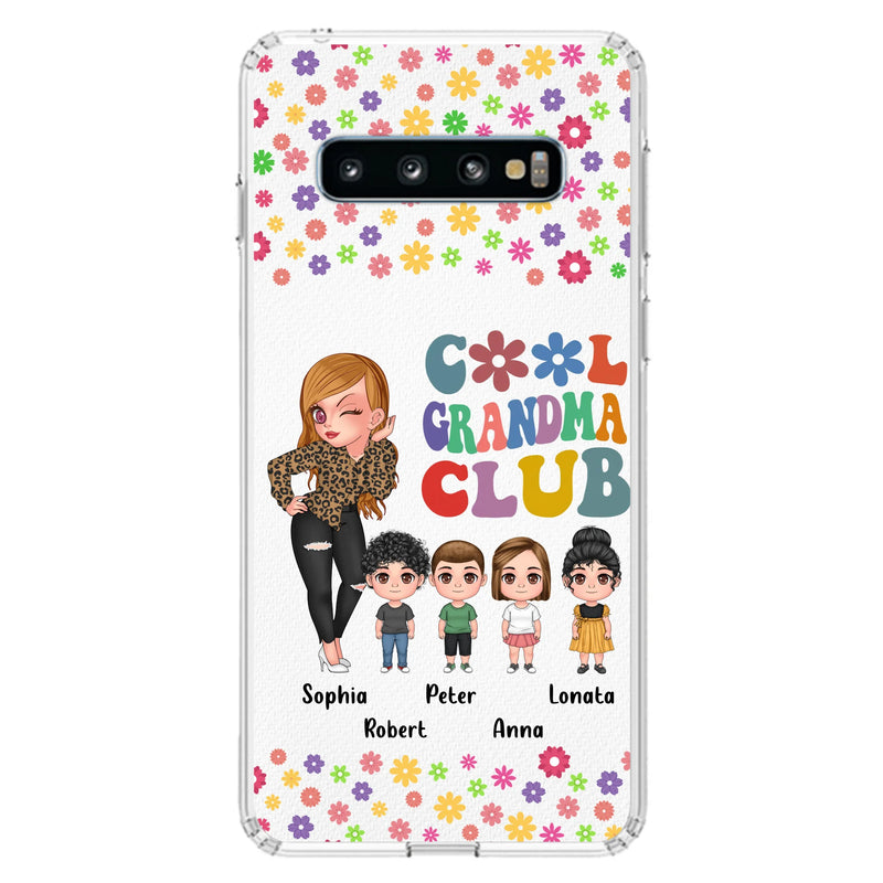 Personalized Cool Grandma Phone Case - Gift Idea For Grandma - Up to 4 Kids - Cases For iPhone/Samsung