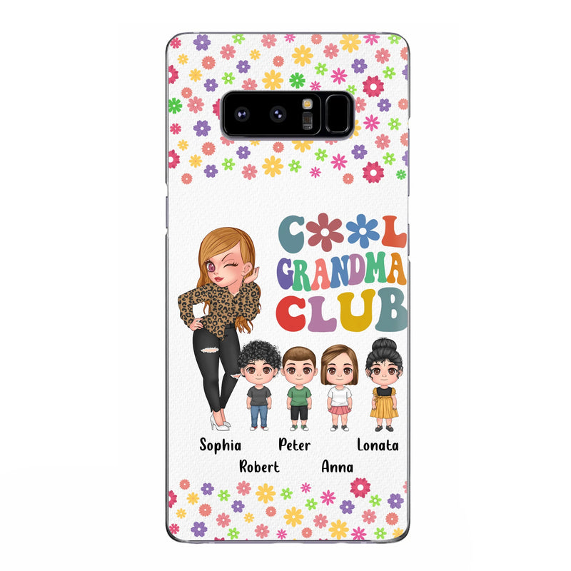 Personalized Cool Grandma Phone Case - Gift Idea For Grandma - Up to 4 Kids - Cases For iPhone/Samsung