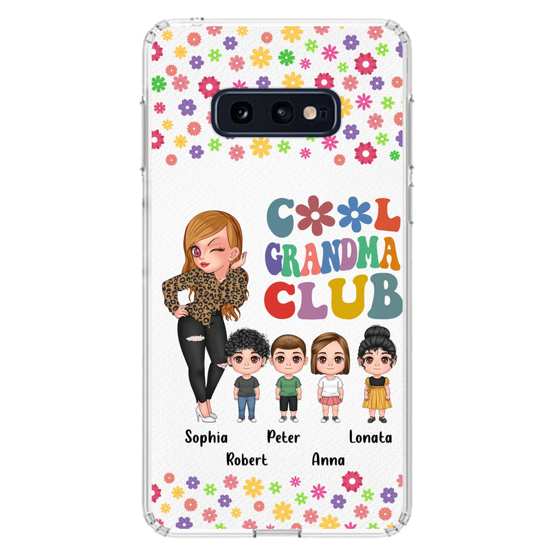 Personalized Cool Grandma Phone Case - Gift Idea For Grandma - Up to 4 Kids - Cases For iPhone/Samsung