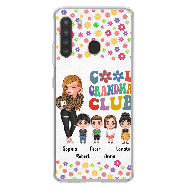 Personalized Cool Grandma Phone Case - Gift Idea For Grandma - Up to 4 Kids - Cases For iPhone/Samsung