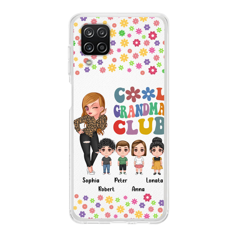 Personalized Cool Grandma Phone Case - Gift Idea For Grandma - Up to 4 Kids - Cases For iPhone/Samsung