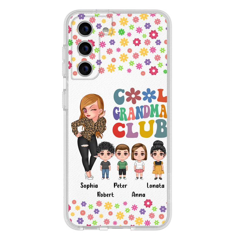 Personalized Cool Grandma Phone Case - Gift Idea For Grandma - Up to 4 Kids - Cases For iPhone/Samsung