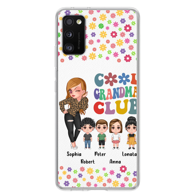 Personalized Cool Grandma Phone Case - Gift Idea For Grandma - Up to 4 Kids - Cases For iPhone/Samsung