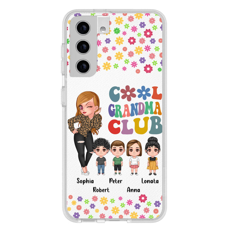 Personalized Cool Grandma Phone Case - Gift Idea For Grandma - Up to 4 Kids - Cases For iPhone/Samsung