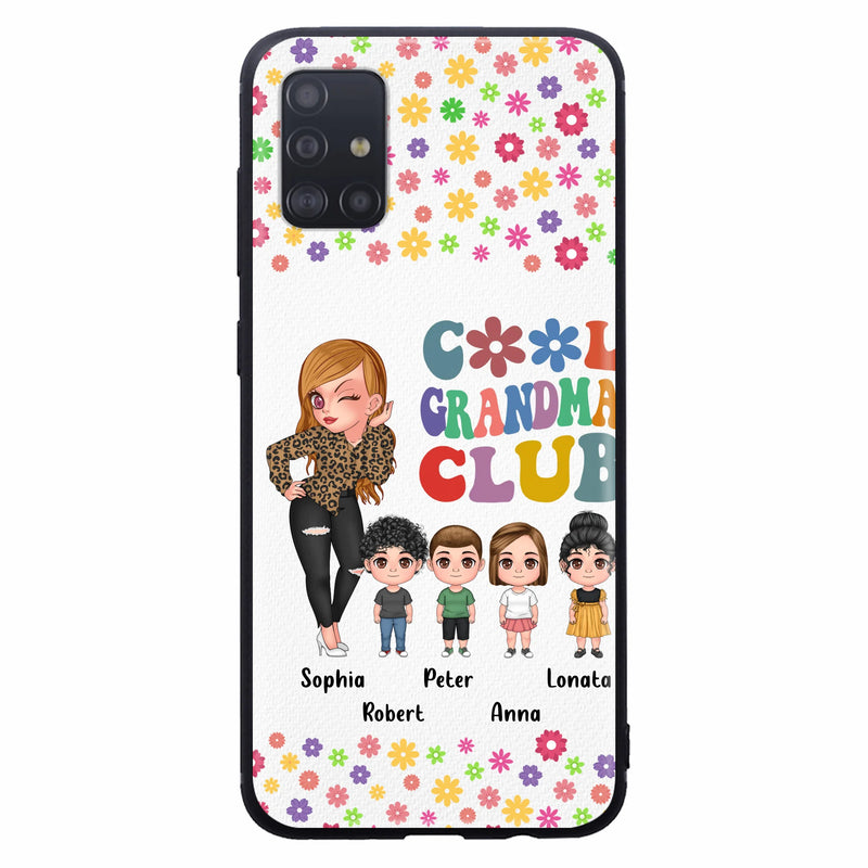 Personalized Cool Grandma Phone Case - Gift Idea For Grandma - Up to 4 Kids - Cases For iPhone/Samsung