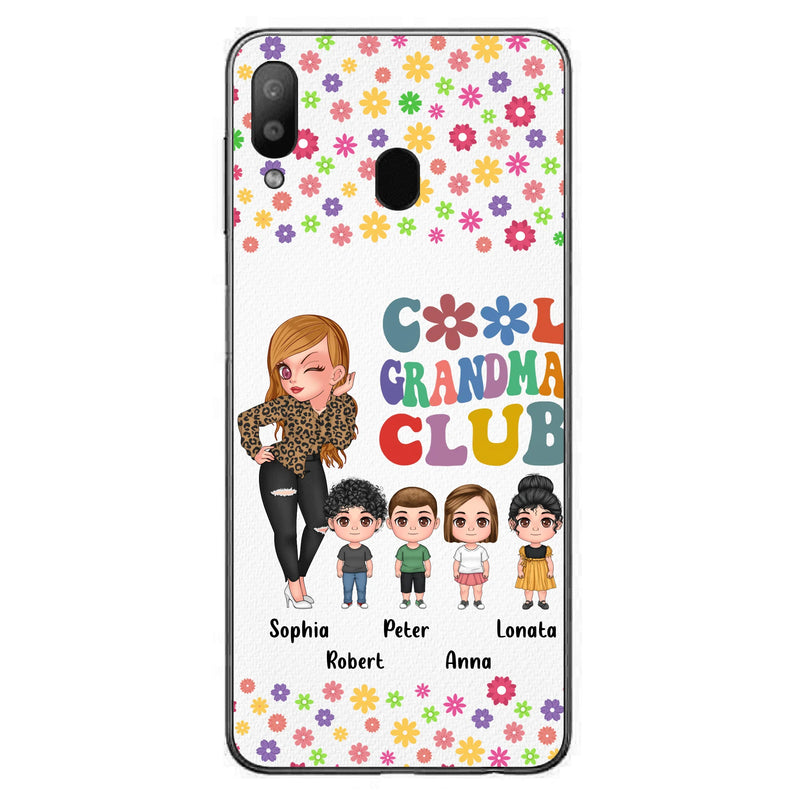 Personalized Cool Grandma Phone Case - Gift Idea For Grandma - Up to 4 Kids - Cases For iPhone/Samsung