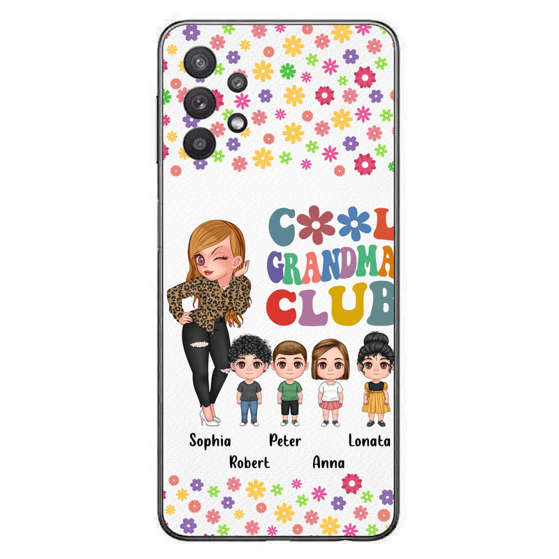 Personalized Cool Grandma Phone Case - Gift Idea For Grandma - Up to 4 Kids - Cases For iPhone/Samsung