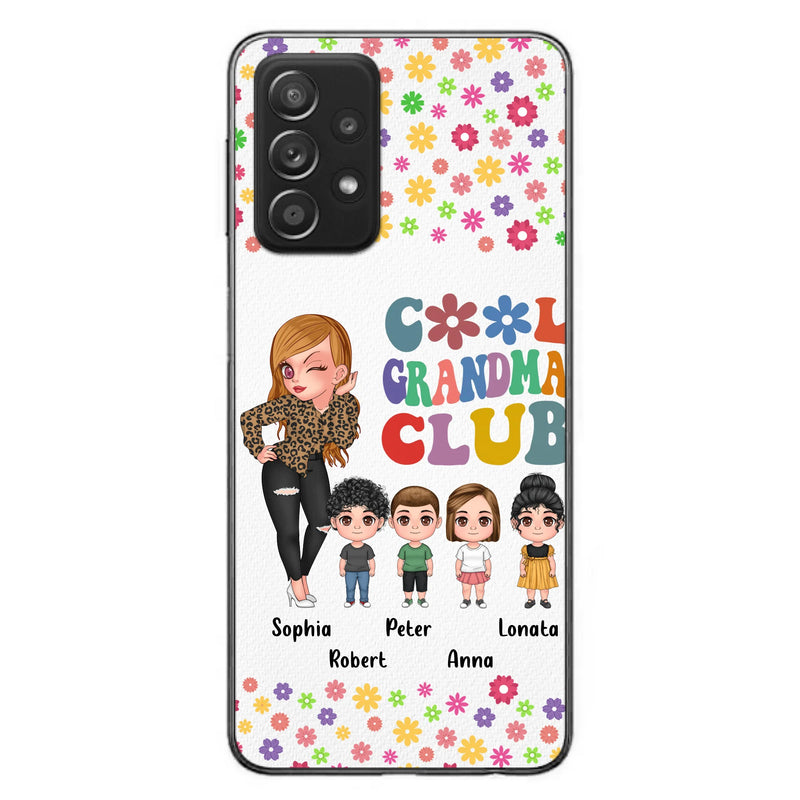 Personalized Cool Grandma Phone Case - Gift Idea For Grandma - Up to 4 Kids - Cases For iPhone/Samsung