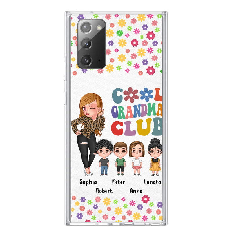 Personalized Cool Grandma Phone Case - Gift Idea For Grandma - Up to 4 Kids - Cases For iPhone/Samsung