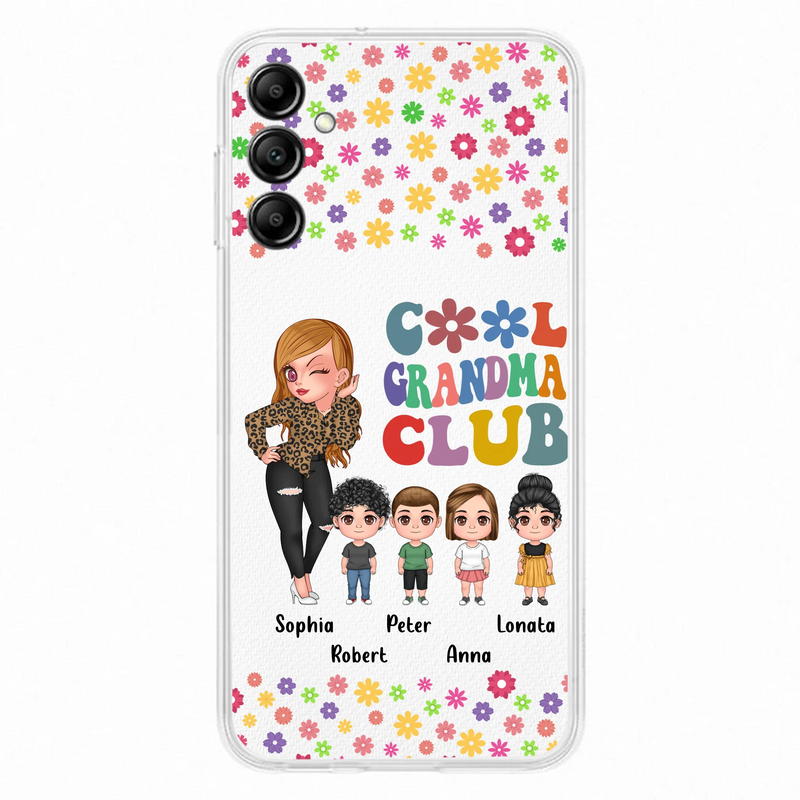 Personalized Cool Grandma Phone Case - Gift Idea For Grandma - Up to 4 Kids - Cases For iPhone/Samsung