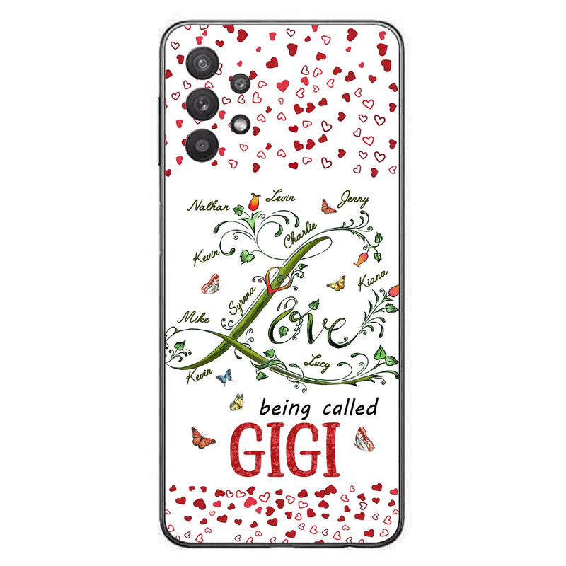 Personalized Grandma Phone Case - Up to 10 Kids - Mother's Day Gift Idea For Grandma - Love Being Called Grandma