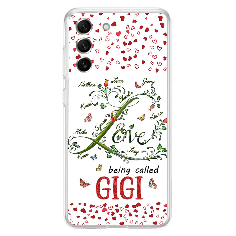 Personalized Grandma Phone Case - Up to 10 Kids - Mother's Day Gift Idea For Grandma - Love Being Called Grandma