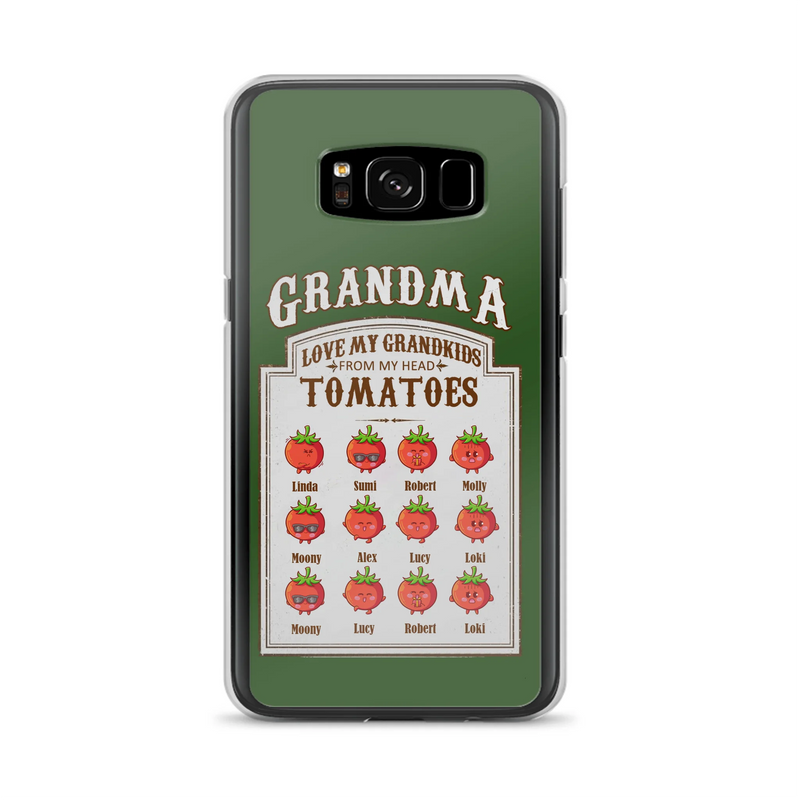 Personalized Grandma Tomatoes Phone Case - Gift Idea For Mother's Day/Grandma - Up to 12 Tomatoes - Case For iPhone/Samsung