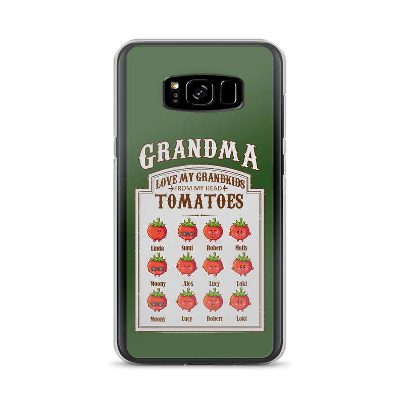 Personalized Grandma Tomatoes Phone Case - Gift Idea For Mother's Day/Grandma - Up to 12 Tomatoes - Case For iPhone/Samsung