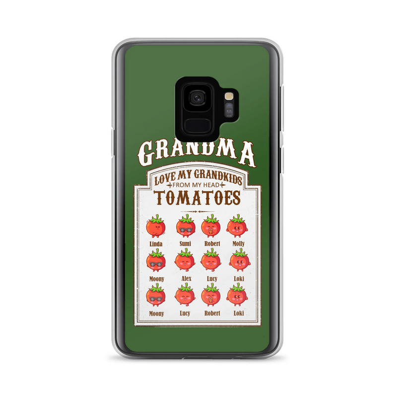 Personalized Grandma Tomatoes Phone Case - Gift Idea For Mother's Day/Grandma - Up to 12 Tomatoes - Case For iPhone/Samsung