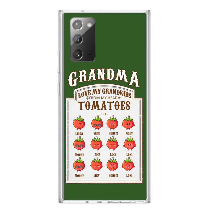 Personalized Grandma Tomatoes Phone Case - Gift Idea For Mother's Day/Grandma - Up to 12 Tomatoes - Case For iPhone/Samsung