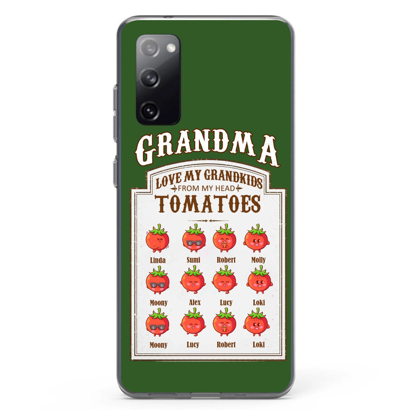 Personalized Grandma Tomatoes Phone Case - Gift Idea For Mother's Day/Grandma - Up to 12 Tomatoes - Case For iPhone/Samsung