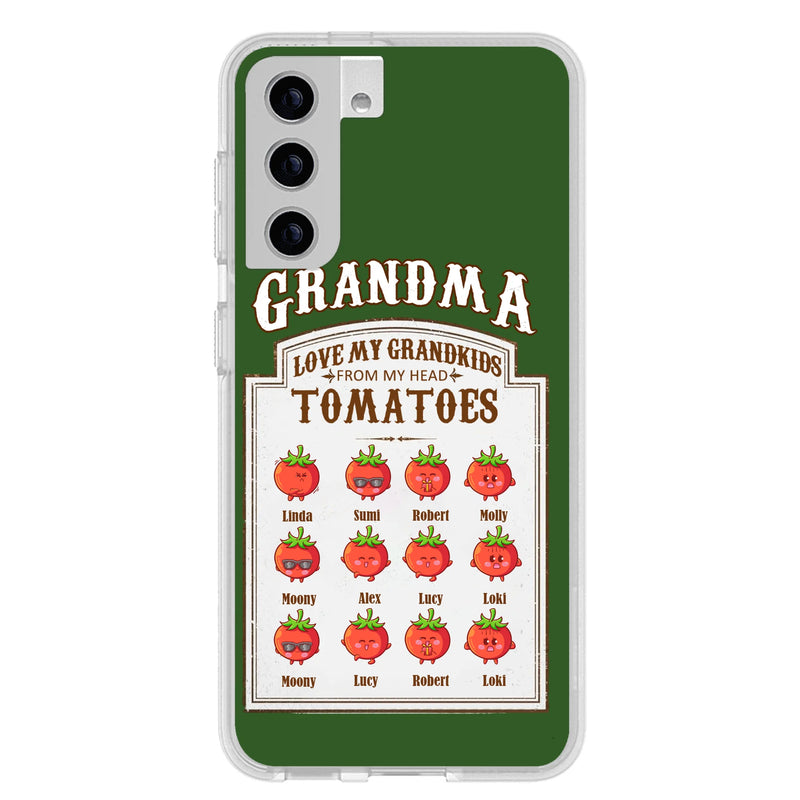 Personalized Grandma Tomatoes Phone Case - Gift Idea For Mother's Day/Grandma - Up to 12 Tomatoes - Case For iPhone/Samsung