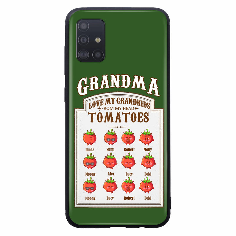 Personalized Grandma Tomatoes Phone Case - Gift Idea For Mother's Day/Grandma - Up to 12 Tomatoes - Case For iPhone/Samsung