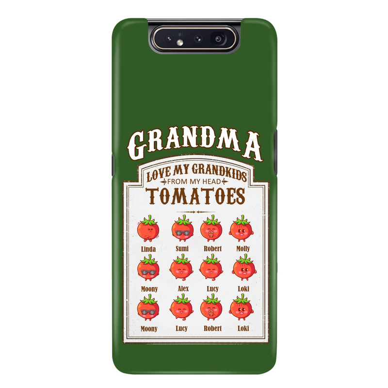 Personalized Grandma Tomatoes Phone Case - Gift Idea For Mother's Day/Grandma - Up to 12 Tomatoes - Case For iPhone/Samsung