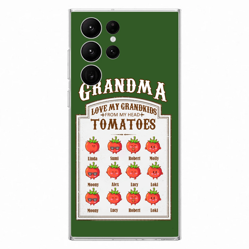 Personalized Grandma Tomatoes Phone Case - Gift Idea For Mother's Day/Grandma - Up to 12 Tomatoes - Case For iPhone/Samsung