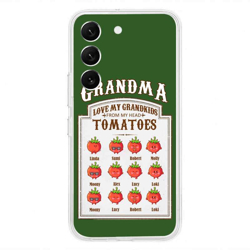 Personalized Grandma Tomatoes Phone Case - Gift Idea For Mother's Day/Grandma - Up to 12 Tomatoes - Case For iPhone/Samsung