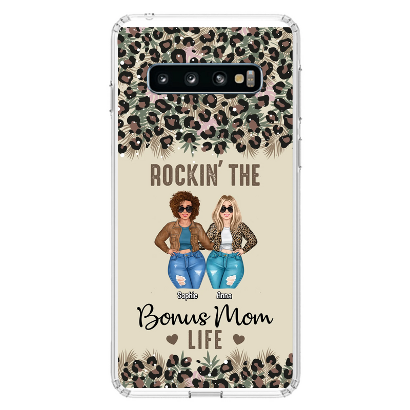 Custom Personalized Bonus Mom Phone Case - Gift Idea For Mother's Day - Rockin' The Bonus Mom Life - Case For iPhone & Samsung
