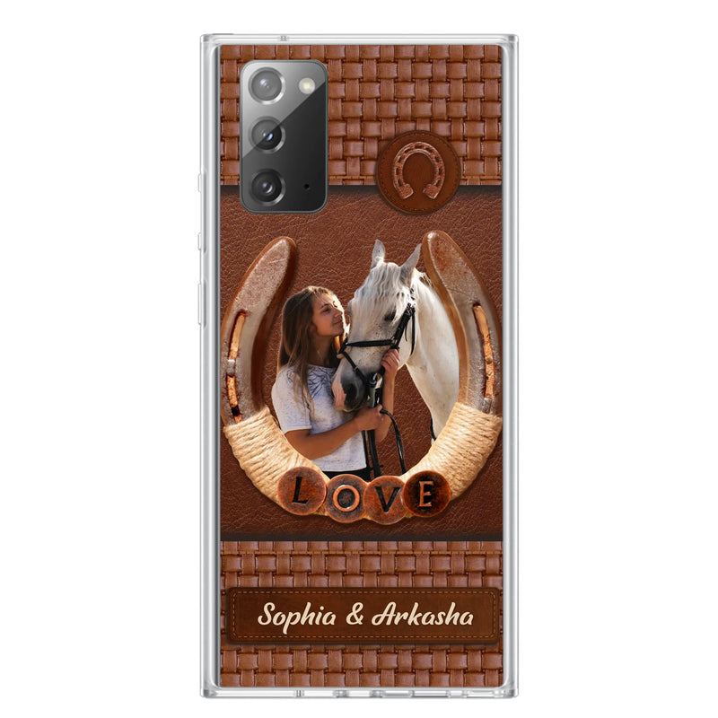 Custom Personalized Horse Phone Case - Upload Photo - Gift Idea Horse Lover - Case For iPhone And Samsung