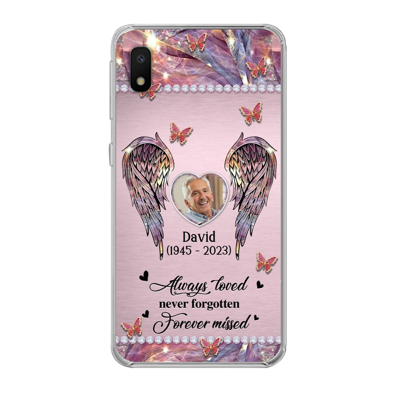 Custom Personalized Memorial Phone Case - Memorial Gift Idea For Family - Case For iPhone/Samsung - Always Loved Never Forgotten Forever Missed