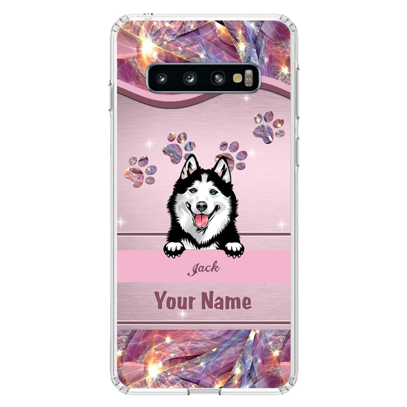 Custom Personalized Dog Phone Case For iPhone And Samsung - Gift Idea For Dog Lover - Up to 3 Dogs