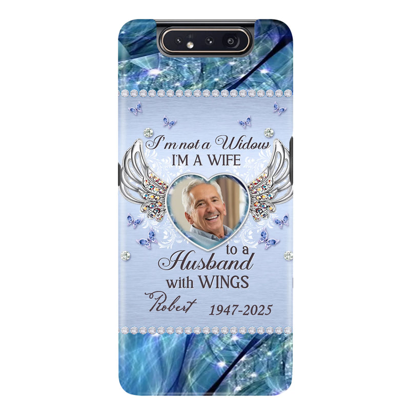 Personalized Memorial Phone Case - Memorial Gift Idea For Family - Case For iPhone/Samsung - I'm Not A Widow