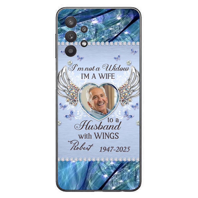 Personalized Memorial Phone Case - Memorial Gift Idea For Family - Case For iPhone/Samsung - I'm Not A Widow