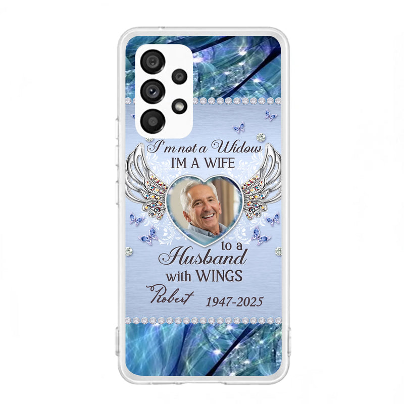 Personalized Memorial Phone Case - Memorial Gift Idea For Family - Case For iPhone/Samsung - I'm Not A Widow
