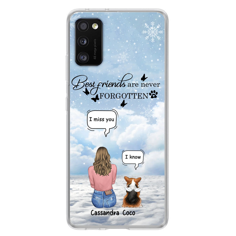 Personalized Memorial Pet Phone Case - Up to 3 Pets - Memorial Gift Idea For Dog/Cat/Rabbits Owners - I Miss You - Case For iPhone/Samsung