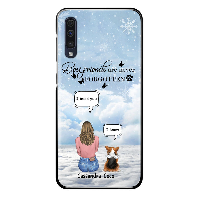 Personalized Memorial Pet Phone Case - Up to 3 Pets - Memorial Gift Idea For Dog/Cat/Rabbits Owners - I Miss You - Case For iPhone/Samsung