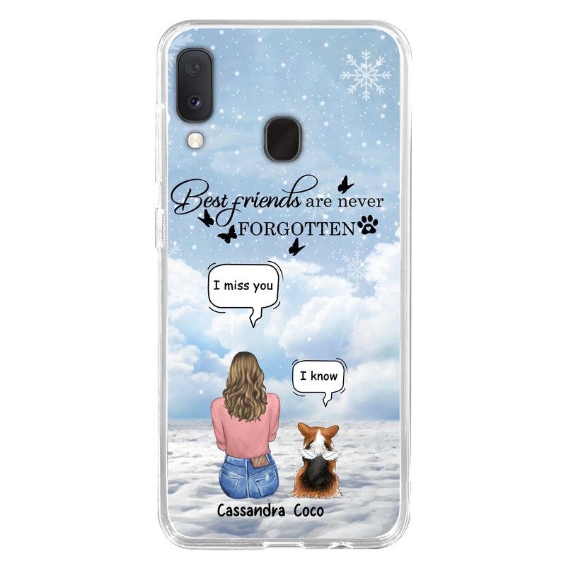 Personalized Memorial Pet Phone Case - Up to 3 Pets - Memorial Gift Idea For Dog/Cat/Rabbits Owners - I Miss You - Case For iPhone/Samsung