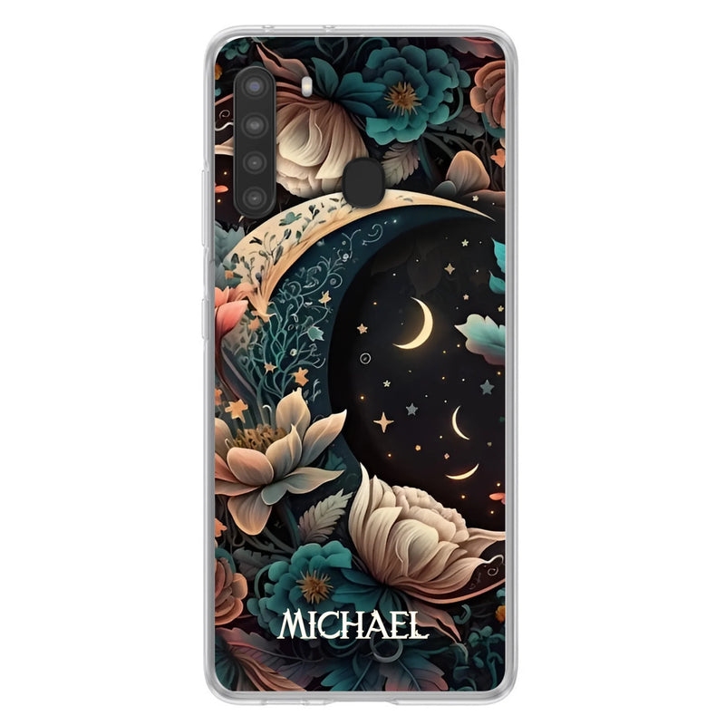 Custom Personalized Cottagecore Floral Sun Moon Stars Phone Case -  Case For iPhone/Samsung