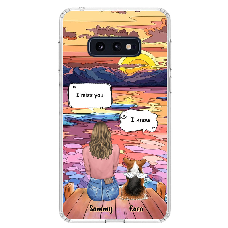 Personalized Memorial Pet Phone Case - Up to 3 Pets - Memorial Gift Idea For Dog/Cat/Rabbits Owners - Case for iPhone/Samsung  - I Miss You