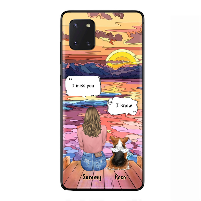 Personalized Memorial Pet Phone Case - Up to 3 Pets - Memorial Gift Idea For Dog/Cat/Rabbits Owners - Case for iPhone/Samsung  - I Miss You