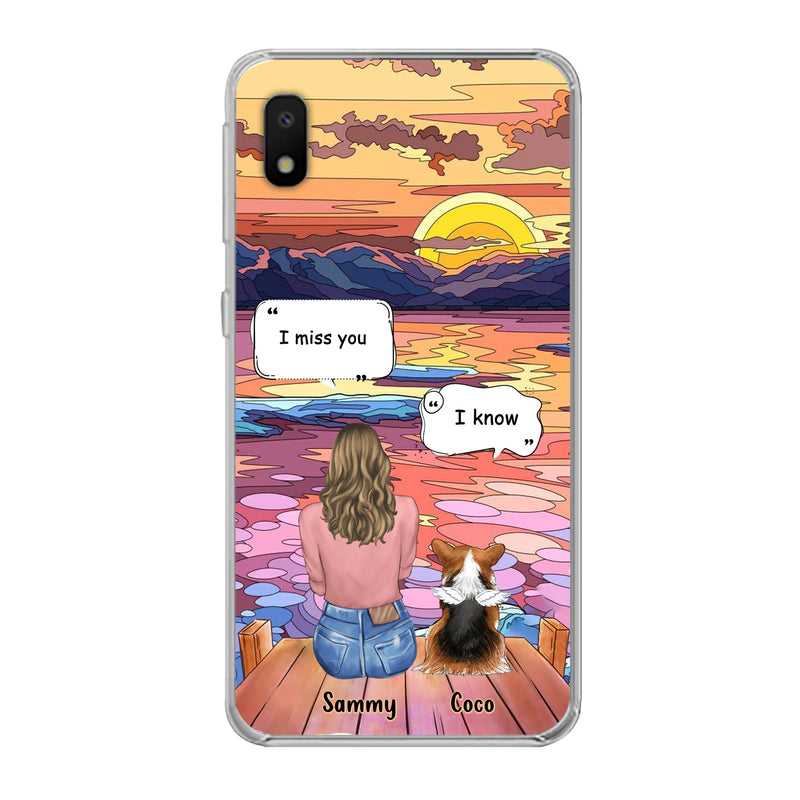 Personalized Memorial Pet Phone Case - Up to 3 Pets - Memorial Gift Idea For Dog/Cat/Rabbits Owners - Case for iPhone/Samsung  - I Miss You